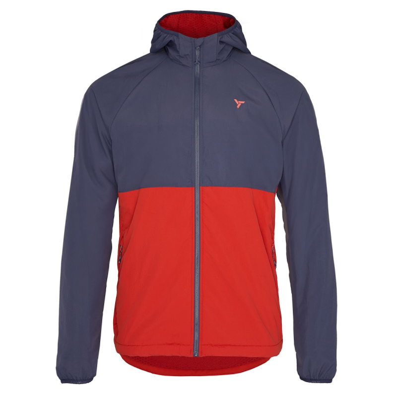 Pánská voděodolná bunda SILVINI Gralbo modročervená Velikost: 3XL