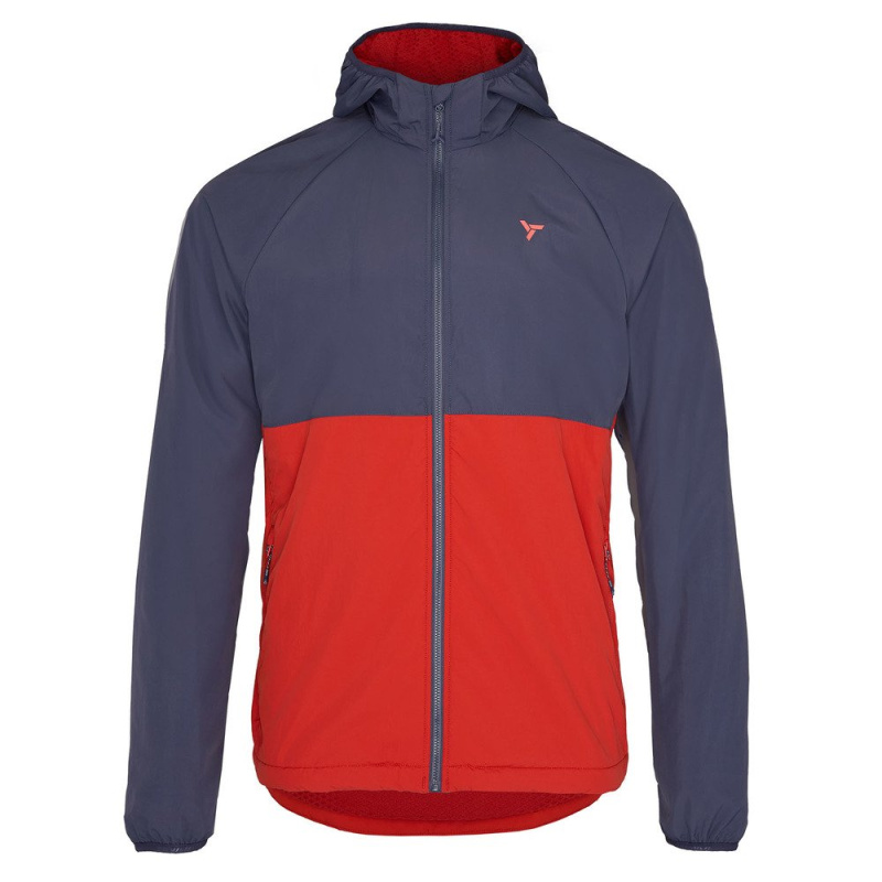 Pánská voděodolná bunda SILVINI Gralbo modročervená Velikost: 5XL