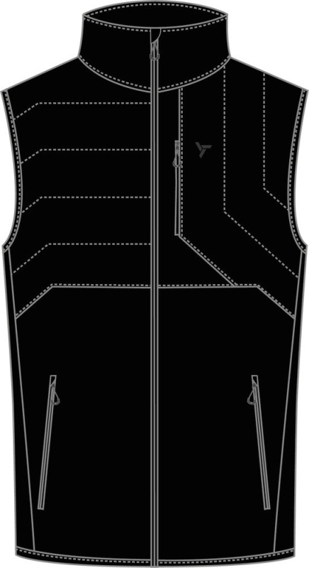 Pánská vesta SILVINI Fiscalino MJ2508 černá Velikost: L