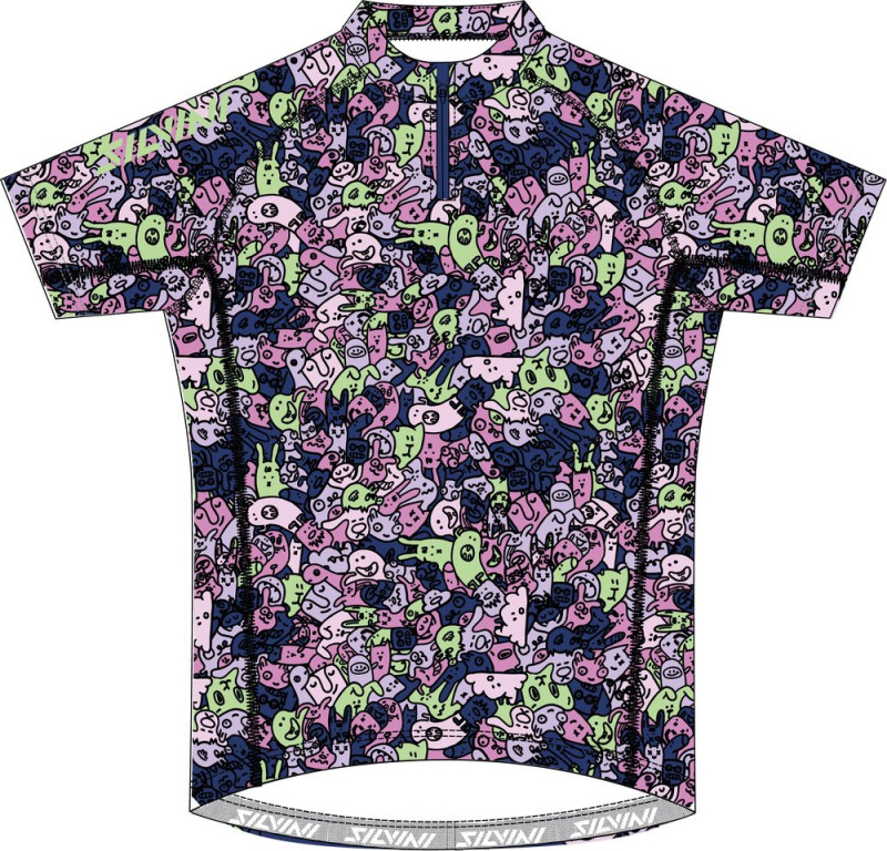 Dětský cyklo dres SILVINI Scrivia růžová Velikost: 134-140