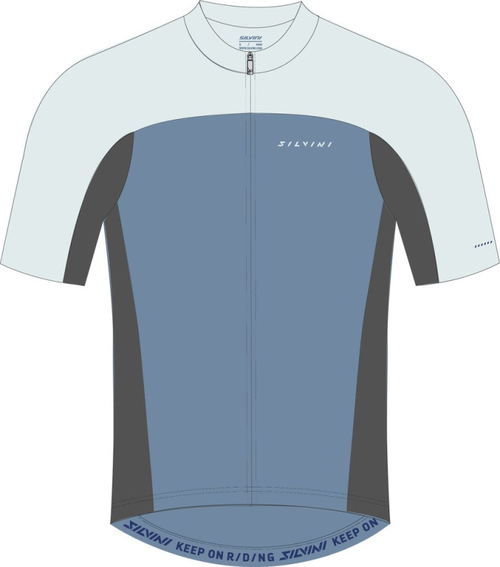 Pánský cyklo dres SILVINI Stelvio šedá Velikost: XL
