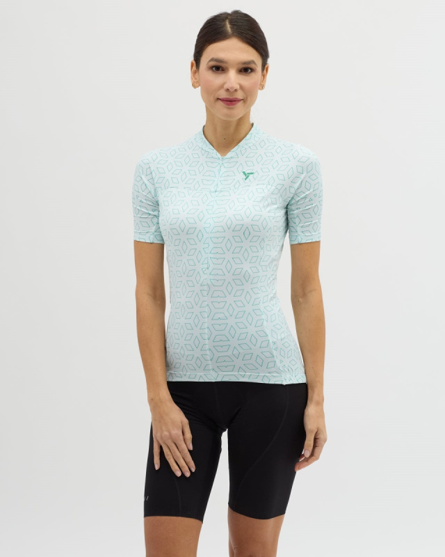 Dámský cyklo dres SILVINI Catirina bílá Velikost: XS