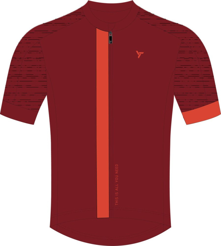 Pánský cyklo dres SILVINI Carnio červená Velikost: XXL