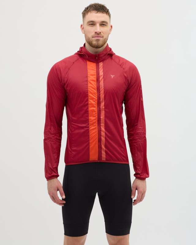 Pánská cyklo bunda SILVINI Gelo červená Velikost: M