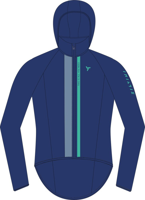 Pánská cyklo bunda SILVINI Gelo modrá Velikost: 3XL