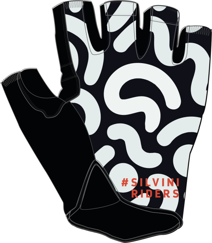 Cyklo rukavice SILVINI Varena UA2523 černobílá Velikost: M