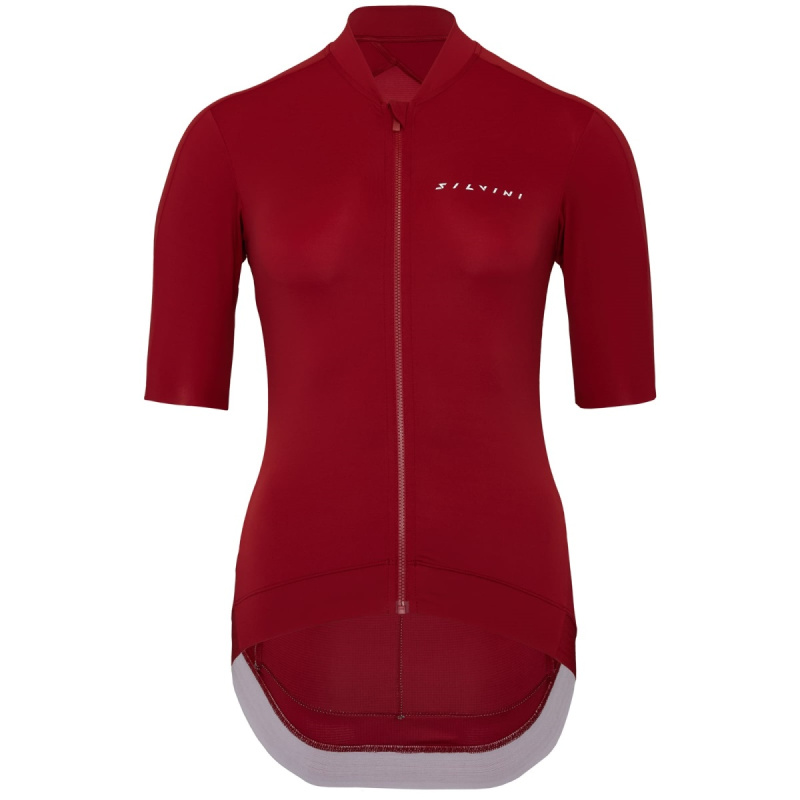 Dámský cyklo dres SILVINI Stelvia WD2404 červená Velikost: M