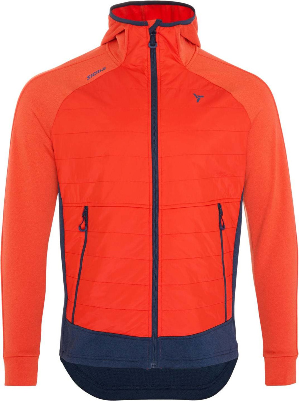 Pánská mikina s kapucí SILVINI Dirilo červená Velikost: M