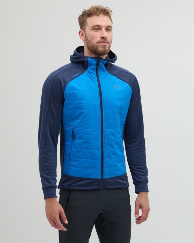 Pánská mikina s kapucí SILVINI Dirilo modrá Velikost: L