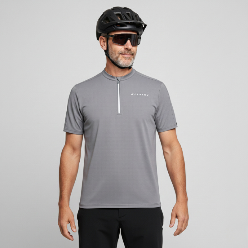 Pánský dres SILVINI MD2635 Naturno šedý Velikost: M