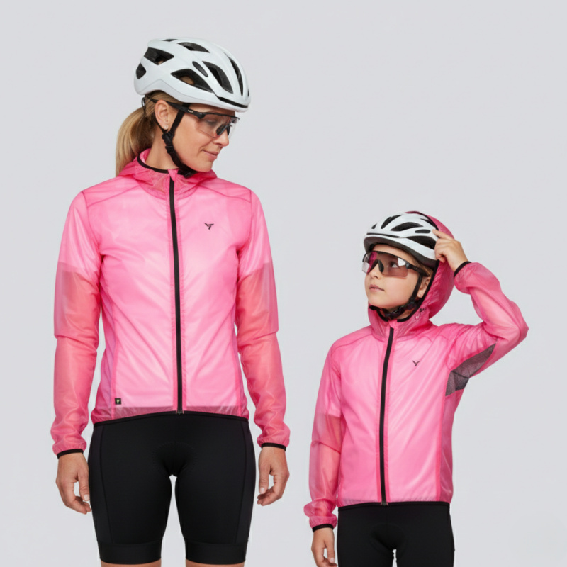Unisex cyklistická pláštěnka silvini savio růžová m