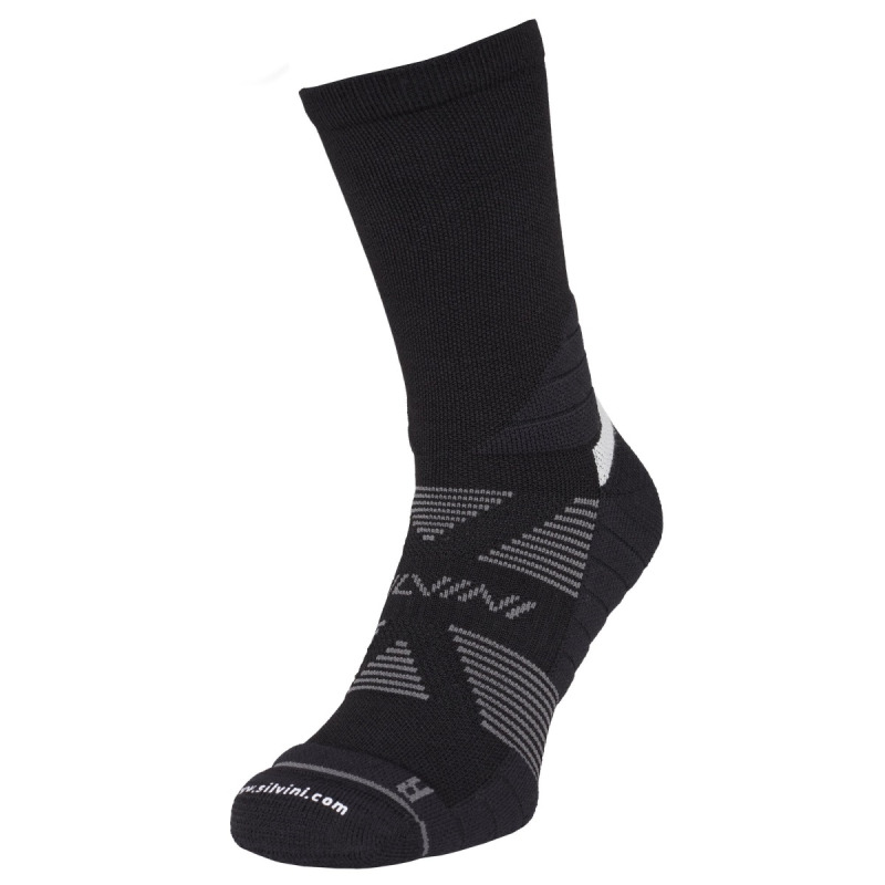 Unisex ponožky silvini villandra černá/šedá 35-38