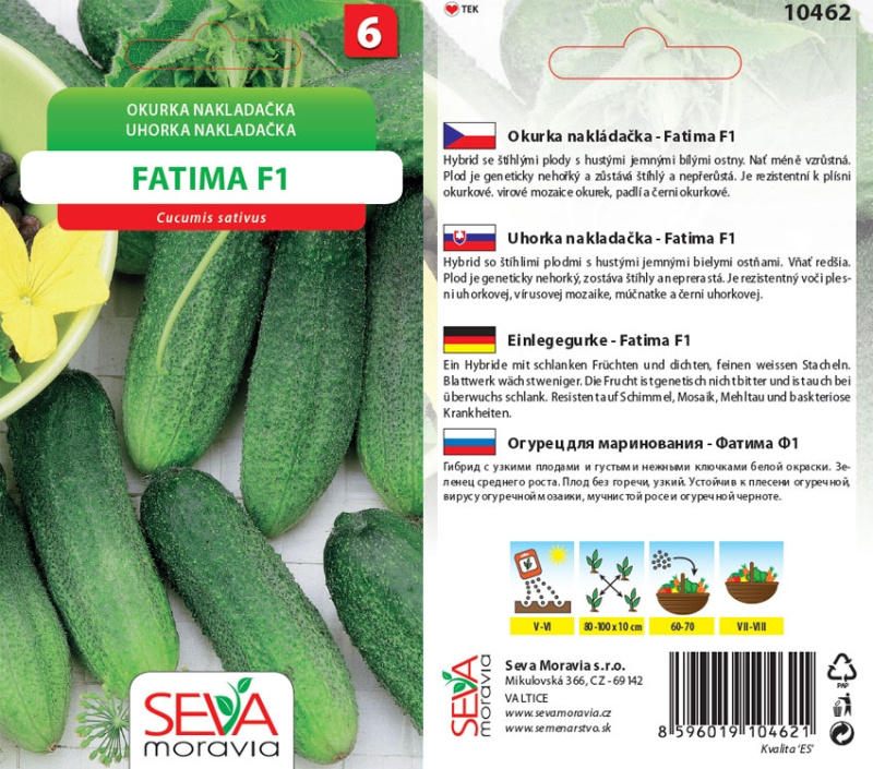 Semínka Okurka nakládačka Fatima F1 (Cucumis sativus)