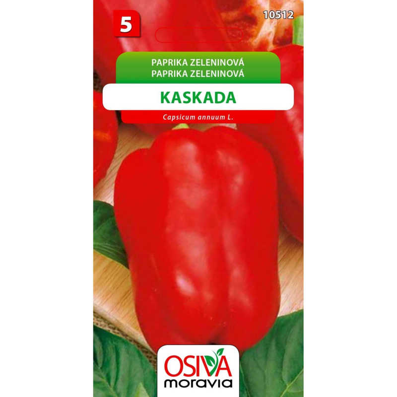Paprika Zeleninová - sladká - Kaskada (Capsicum annuum L.)