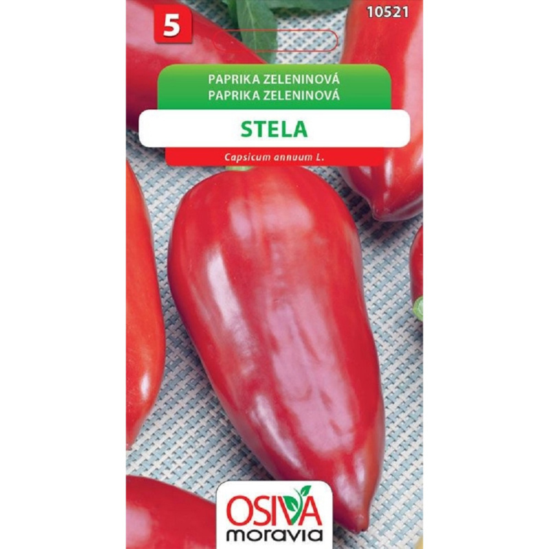 Semínka Paprika zeleninová Stela (Capsicum annuum L.)