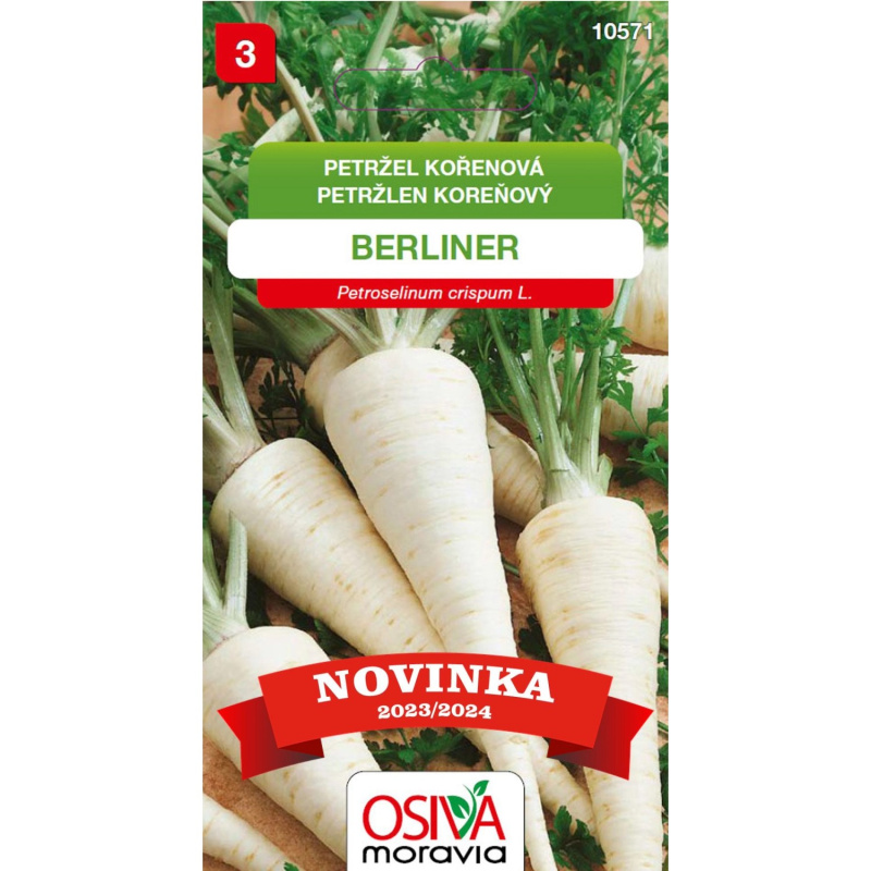 OSIVA Moravia Petržel kořenová "Berliner" (Petroselinum crispum L.)