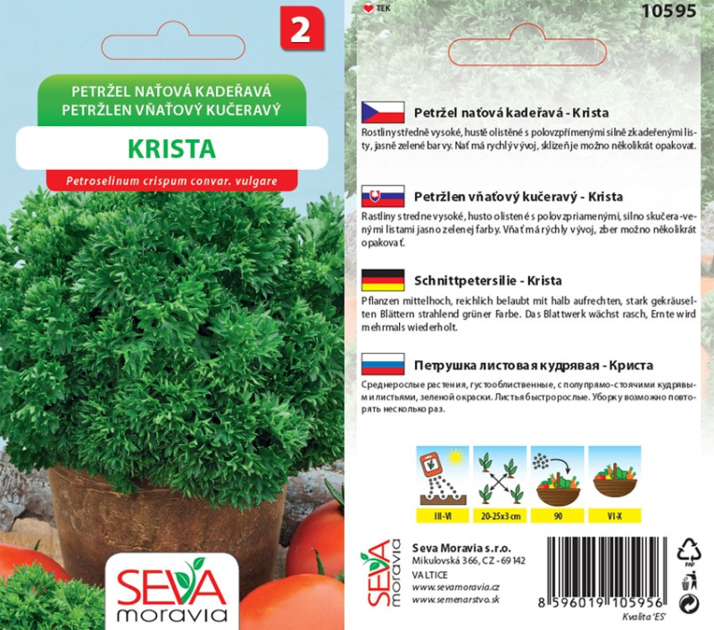 10595 Petržel nať. kadeřavá Krista 2g / 2501