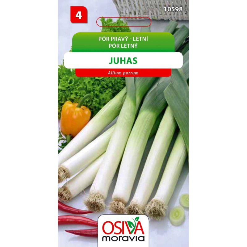 Semínka Pór pravý letní Juhas (Allium porrum)