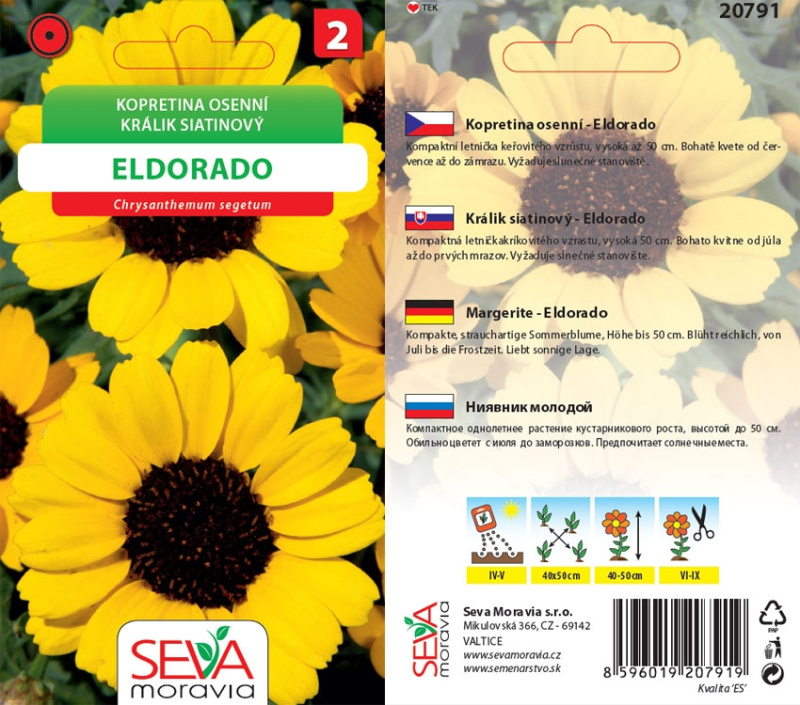 Semínka Kopretina osenní Eldorado (Chrysanthemum segetum)