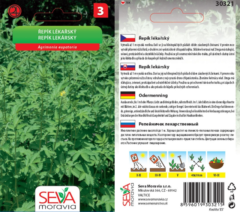 Semínka Řepík lékařský (Agrimonia eupatoria)