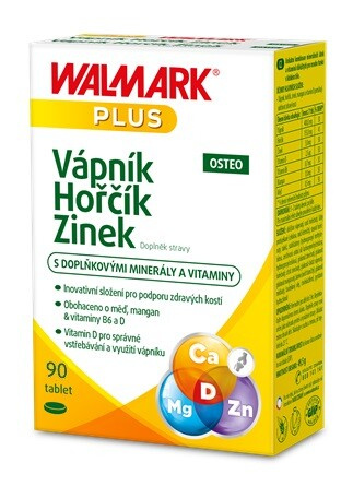 Walmark Vápník Hořčík Zinek Osteo tbl.90