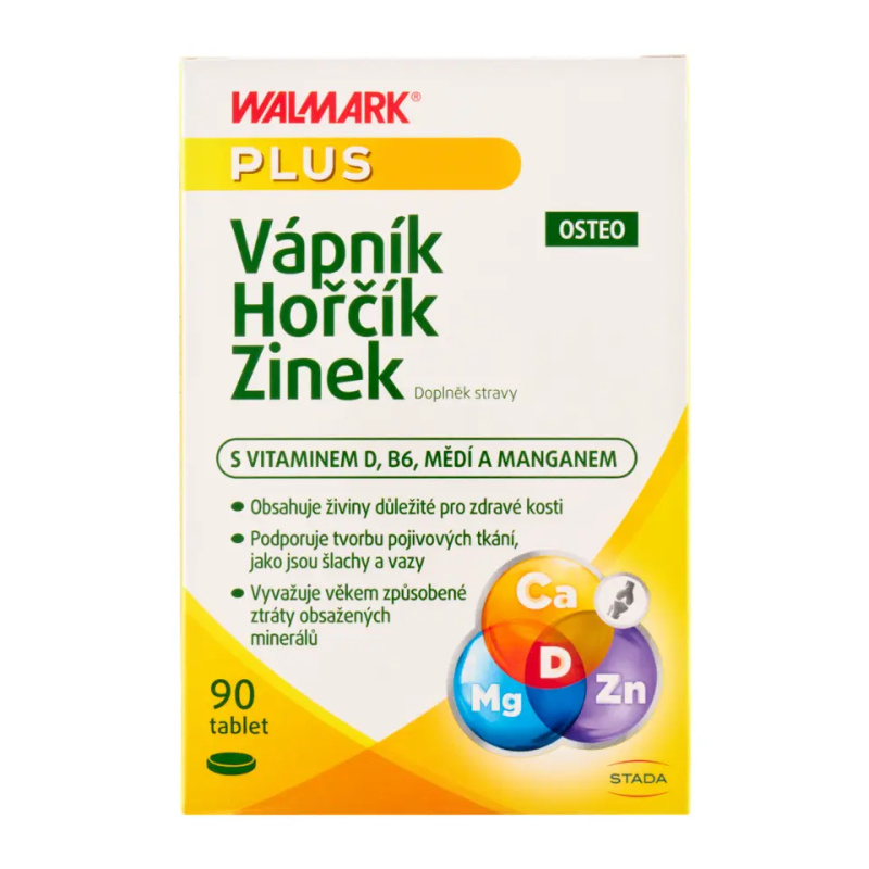 Walmark Vápník Hořčík Zinek Osteo tbl.90