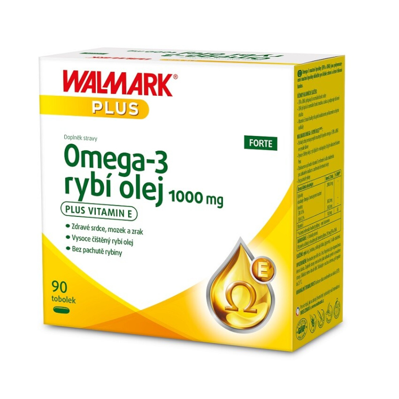 WALMARK Omega-3 rybí olej 1000mg 90 tobolek
