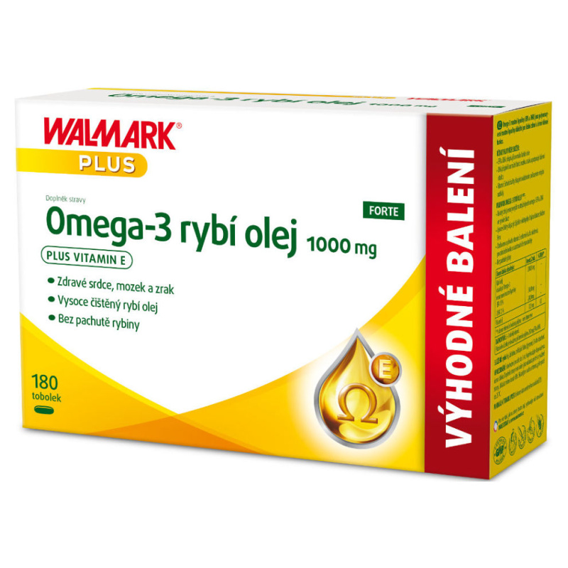 Walmark Omega-3 rybí olej 1000mg tob.120+60