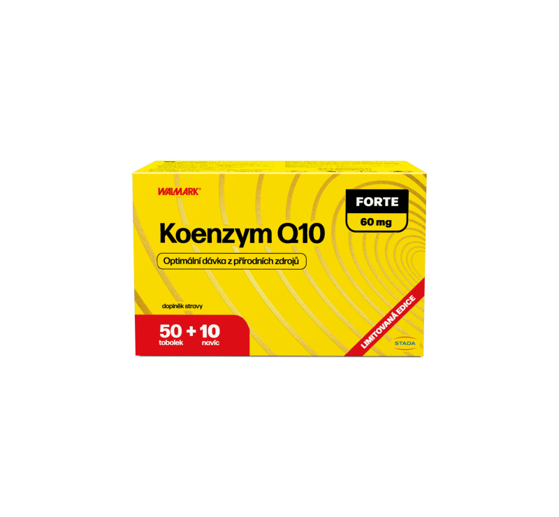 WALMARK Koenzym Q10 forte 60 mg 50 + 10 tobolek NAVÍC