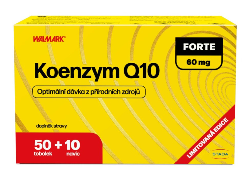 WALMARK Koenzym Q10 forte 60 mg 50 + 10 tobolek NAVÍC