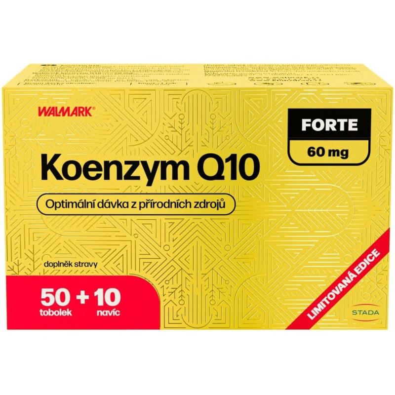 WALMARK Koenzym Q10 forte 60 mg 50 + 10 tobolek NAVÍC