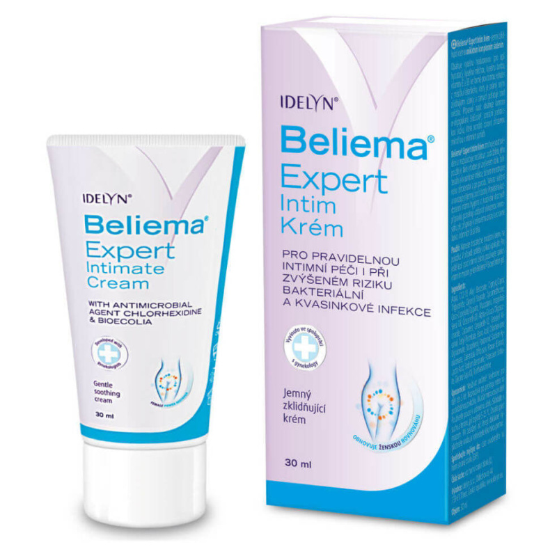 Beliema Expert Intim krém intimní zdraví zklidňující krém na intimní partie 30 ml