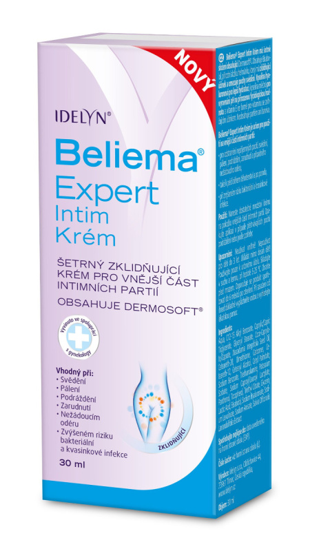 Beliema Expert Intim krém intimní zdraví zklidňující krém na intimní partie 30 ml