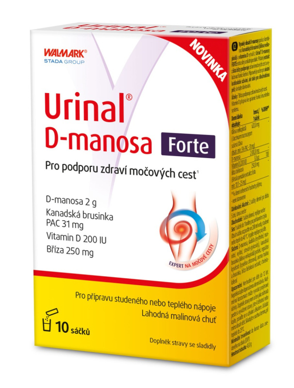 URINAL D-manosa forte 10 sáčků