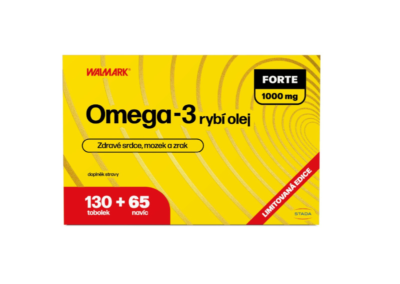WALMARK Omega 3 forte 1000 mg 130 + 65 tobolek NAVÍC