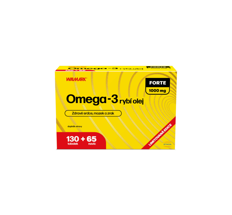 WALMARK Omega 3 forte 1000 mg 130 + 65 tobolek NAVÍC