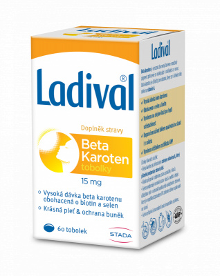 LADIVAL Beta karoten 15 mg 60 tobolek