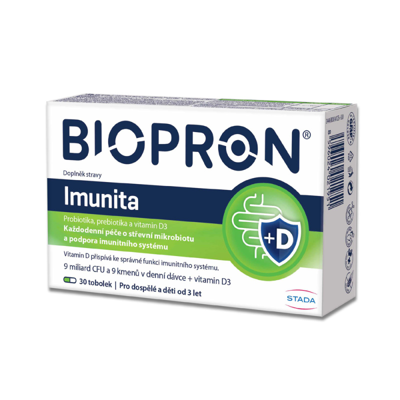Biopron 9 Immunity + vitamin D3 tob.30