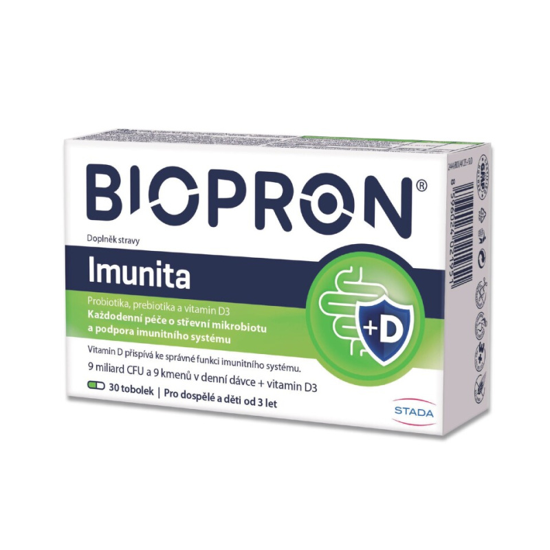 Biopron 9 Immunity + vitamin D3 tob.30
