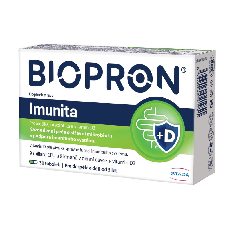 Biopron 9 Immunity + vitamin D3 tob.30