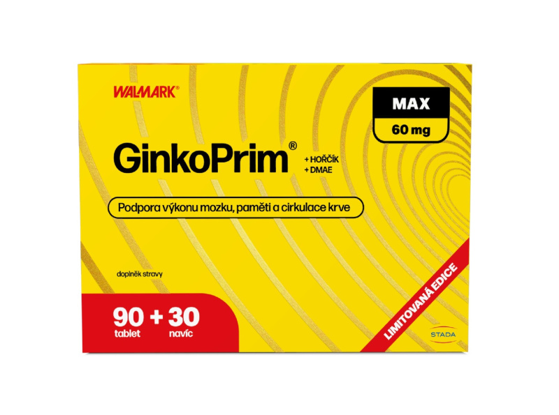 WALMARK GinkoPrim MAX 60 mg 90 + 30 tablet NAVÍC