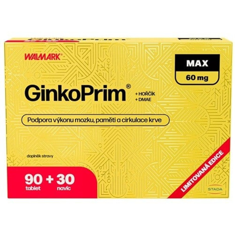 WALMARK GinkoPrim MAX 60 mg 90 + 30 tablet NAVÍC