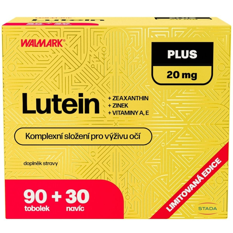 WALMARK Lutein plus 20 mg 90 + 30 tobolek NAVÍC