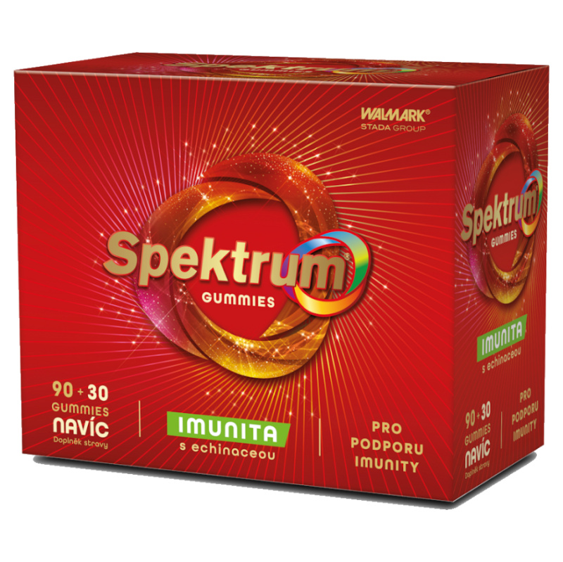 WALMARK Spektrum gummies IMUNITA s echinaceou 90 + 30 gummies NAVÍC