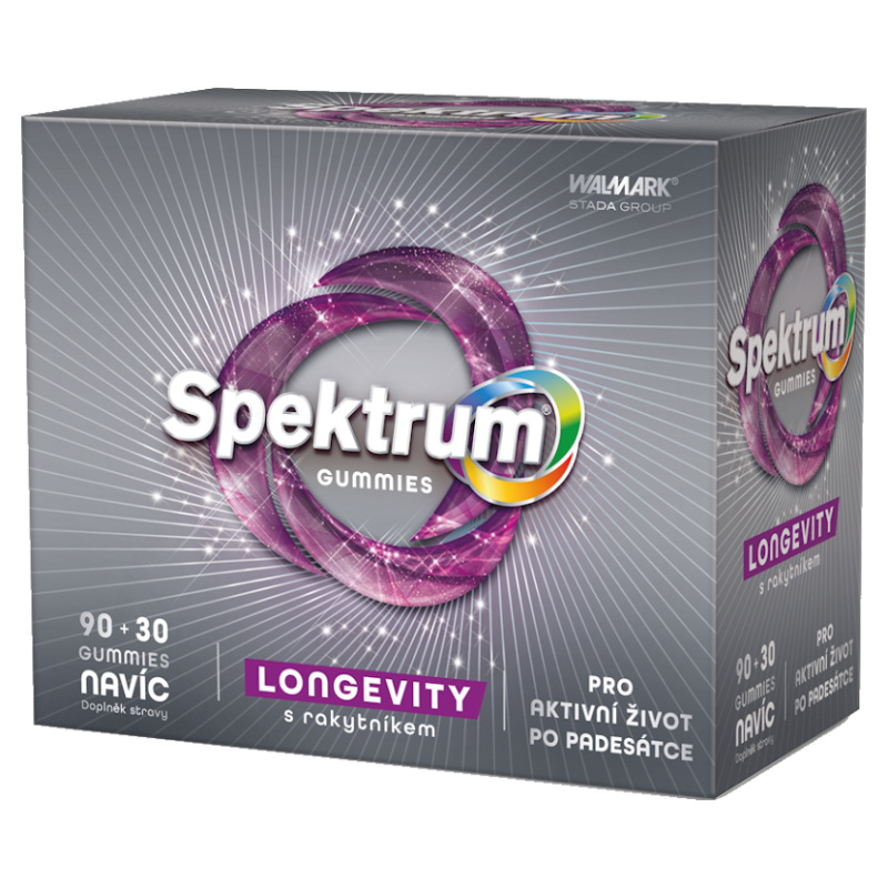 WALMARK Spektrum gummies LONGEVITY s rakytníkem 90 + 30 gummies NAVÍC
