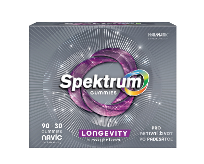 WALMARK Spektrum gummies LONGEVITY s rakytníkem 90 + 30 gummies NAVÍC