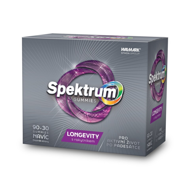 WALMARK Spektrum gummies LONGEVITY s rakytníkem 90 + 30 gummies NAVÍC