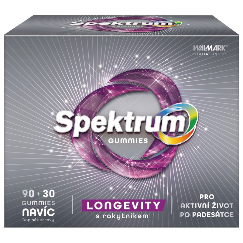 WALMARK Spektrum gummies LONGEVITY s rakytníkem 90 + 30 gummies NAVÍC