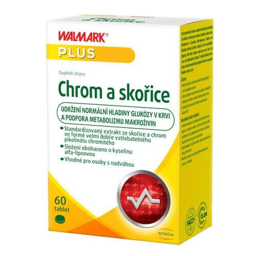 WALMARK Chrom a skořice 60 tablet