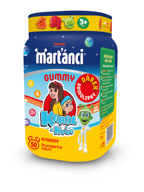 WALMARK Gummy Karol a Kvído 50 tablet + samolepky